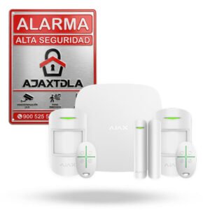 Kit Ajax ALEK blanco. Hub 2 4G con 2 motionprotect 1 doorprotect 2 spacecontrol