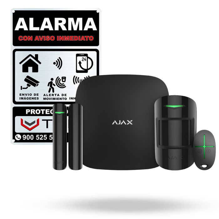 KIT BÁSICO Sistema de Alarma AJAX sin cuotas (Black) - Tienda Alarmas AJAX