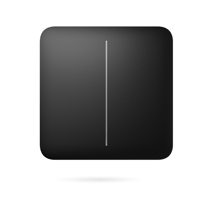 AJAX SOLOBUTTON 2G Negro Panel Doble de Interruptor inteligente sin contacto