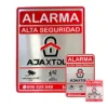 carteles alarma ajax adhesivos aluminio