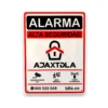Cartel disuasorio alarma Premium Aluminio relieve 28cm AJAXTDLA