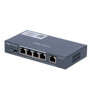 Switch Reyee de 4 Puertos PoE Gigabit + 1 Uplink Gestionable