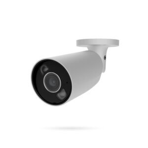 Cámara AJAX BULLETCAM HL con IA 5Mp Lente 2.8mm IR 35m Poe Micrófono Exterior Blanca
