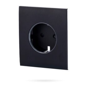 AJAX CENTERCOVER BASIC Tapa Frontal Central para Enchufe Básico Negro