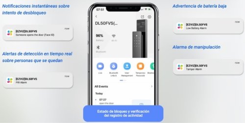 Gestión de usuarios de la EZVIZ DL50FVS
