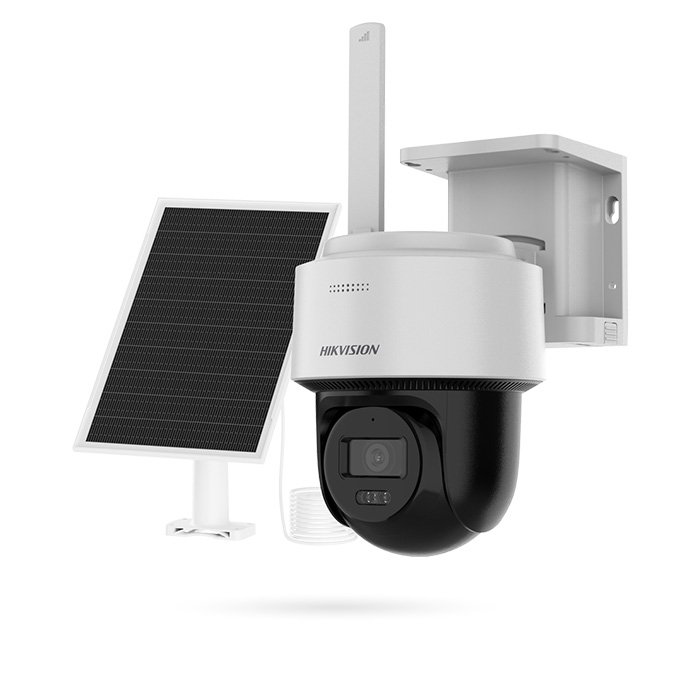 Cámara Vigilancia 4G Solar PTZ 4MP Panel 8W Batería 9000mAh IP66 HIKVISION PRO ARAL KIT SOLAR 4G