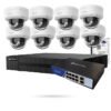 Kit 8 Cámaras IP 4MP + Switch PoE + Grabador + Disco Duro 1TB