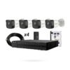 Kit de Vigilancia 4 Bullets 8Mp + Grabador + HDD 1TB + 4x Cable Coaxial + Alimentador KIT PERIMETRAL
