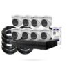 KIT CCTV 8 Cámaras de Seguridad Domo 5MP con Grabador y Disco duro
