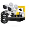 Kit 4 Cámaras HIKVISION con Grabador + Disco Duro + Alimentadores KIT TIENDA