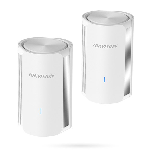 Sistema Mesh WiFi Hikvision AC1200 Pack Dos Nodos Puertos Gigabit Doble Banda