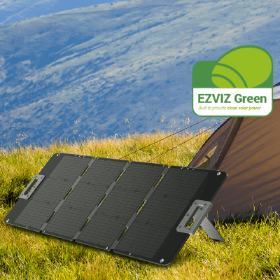 Panel solar EZVIZ 100 W al sol