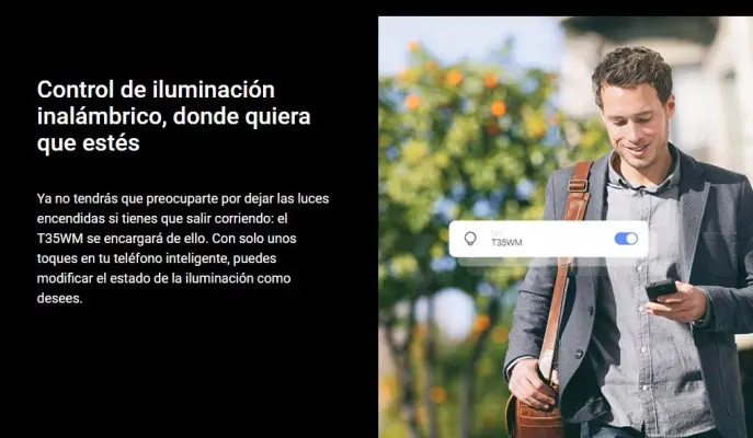 Control de iluminación con el relé EZVIZ T35WN