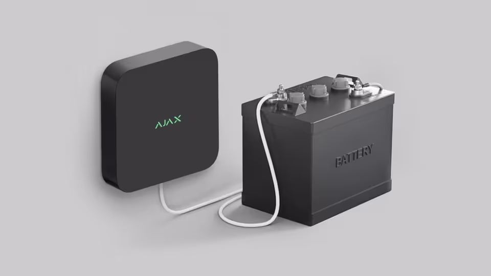 Sistema Ajax NVR 12 V con batería