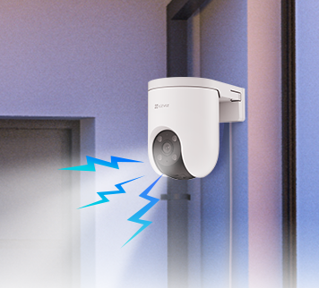 Defensa activa con sirena y luces de la cámara EZVIZ H8C