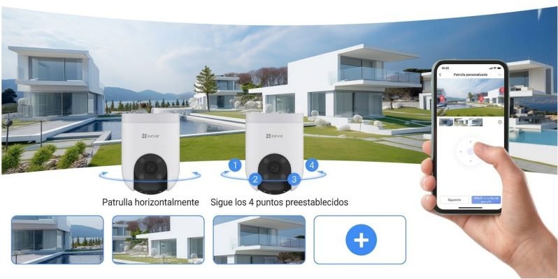Cobertura total de la EZVIZ H8C PRO 4G 4K