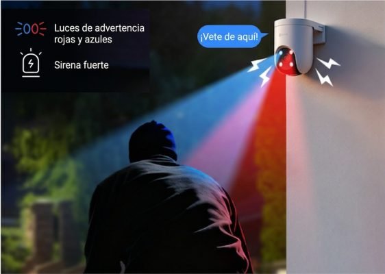 Disuasión activa de la EZVIZ H8C PRO 4G 4K