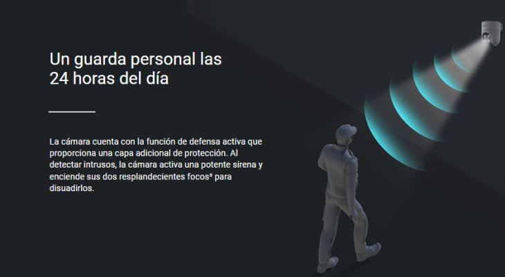 Defensa activa de la cámara EZVIZ H8C