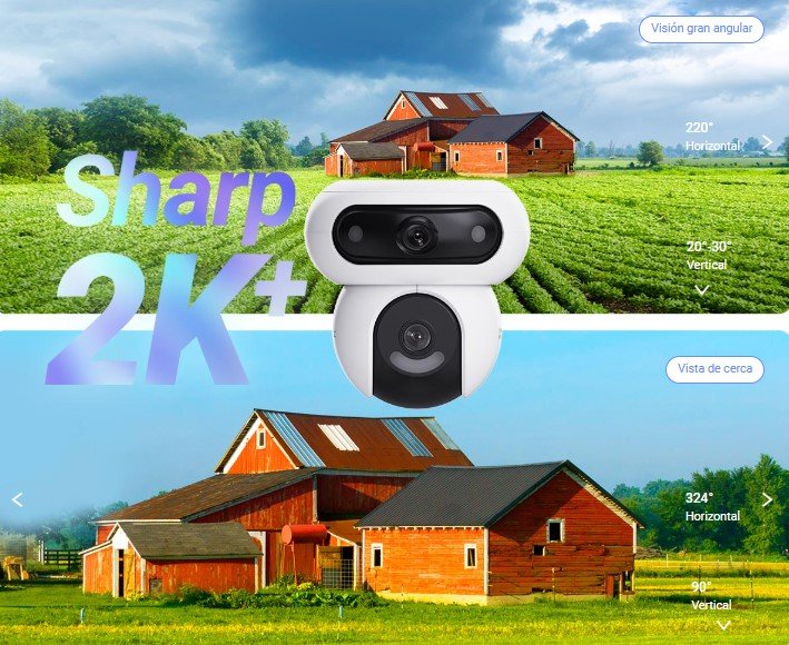 Gran angular de la EZVIZ H90 Dual