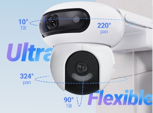 Movimiento horizontal y vertical de la EZVIZ H90 Dual