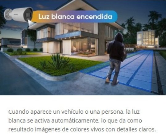 Cámara IP Hikvision con luz híbrida inteligente