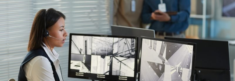 Centro de control de videovigilancia con videograbador
