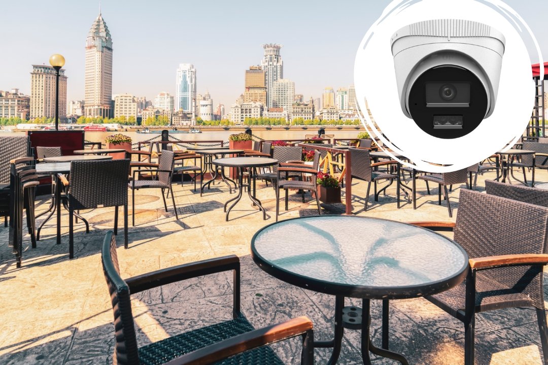 Cámara turret Hikvision VIANA en exterior