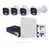 Kit 4 Cámaras Bullet IBINTEL BORA 4MP con NVR Ajax, Switch PoE y Disco 1 TB