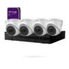 Kit 4 cámaras domo IP PoE Hikvision