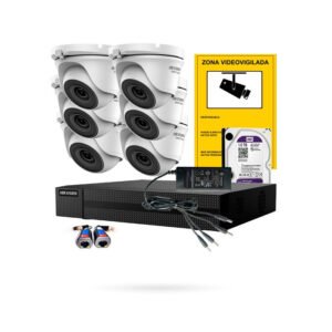 Kit 6 cámaras de seguridad 5MP Hikvision