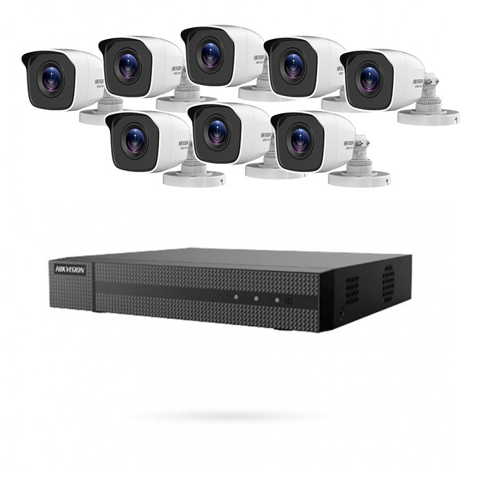 Kit 8 cámaras bullet Hikvision