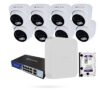 Kit 8 Cámaras Domo IBINTEL ONUBA 4MP con NVR Ajax, Switch PoE y Disco 1 TB