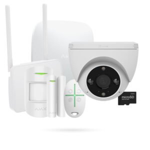 Kit Alarma Ajax para Casa de Campo Sin Internet con Router 4G y Cámara EZVIZ H4 2K