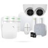 Kit Alarma Ajax Protección Total con 2 Cámaras EZVIZ H4 2K y Detector de Humo