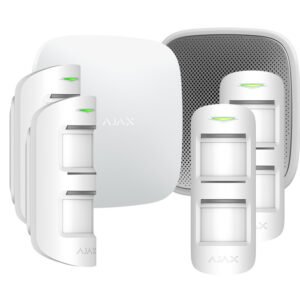 Kit Alarma Perimetral Ajax con 4 Detectores de Exterior y Sirena StreetSiren