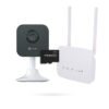 Kit de cámara sin ADSL EZVIZ H1C con router WiFi 4G y tarjeta microSD