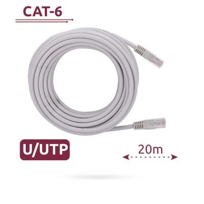 Cable de red Cat 6 de 20 metros