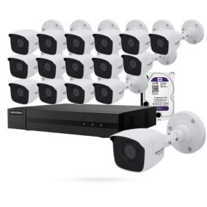 Kit Taller 16 cámaras CCTV Hikvision 5 MP
