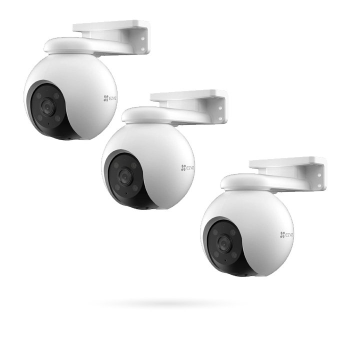 Pack de 3 cámaras EZVIZ H8 PRO 2K