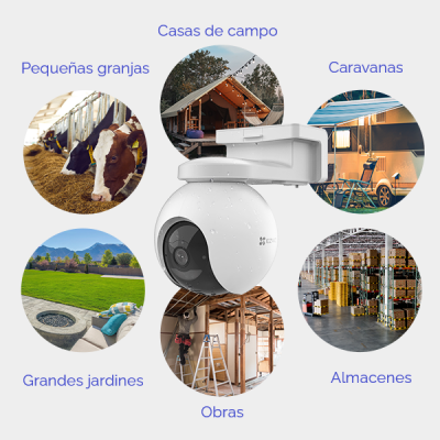 Cámara 4G EZVIZ EB8 para vigilar el campo