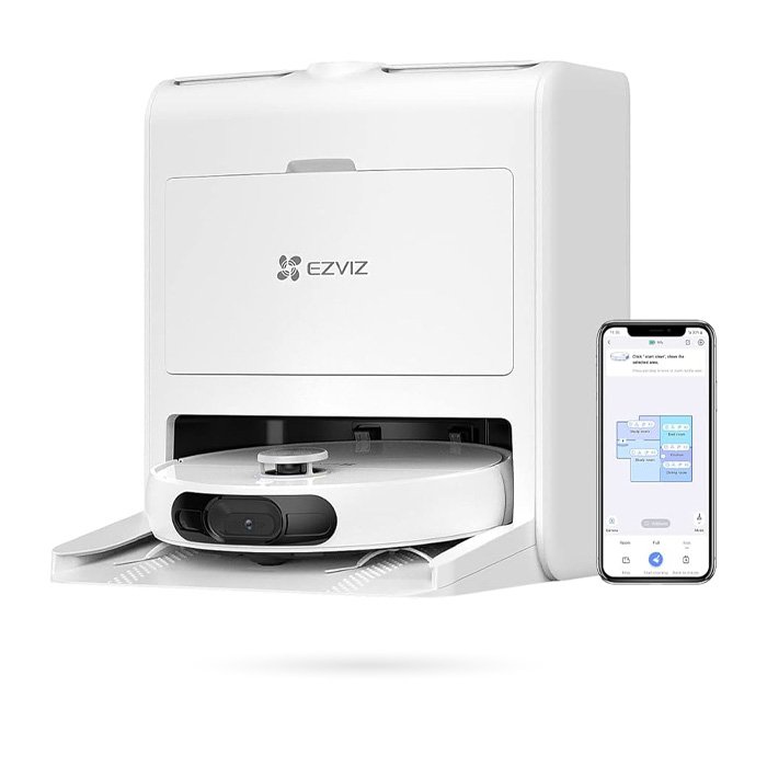 Robot de Limpieza EZVIZ RS20 PRO con Navegación Láser y Estación Autolimpiante