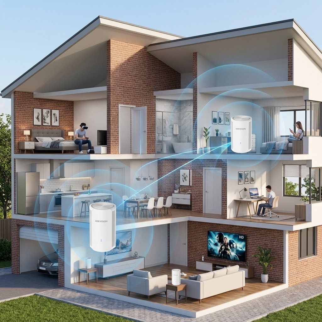 Cobertura mesh WiFi en una vivienda de varias plantas