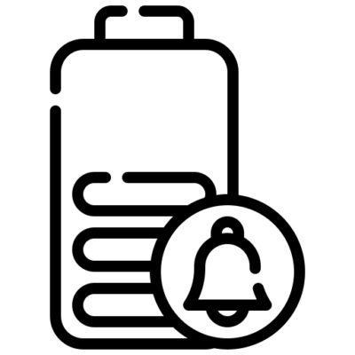 Icono Funciona con pila